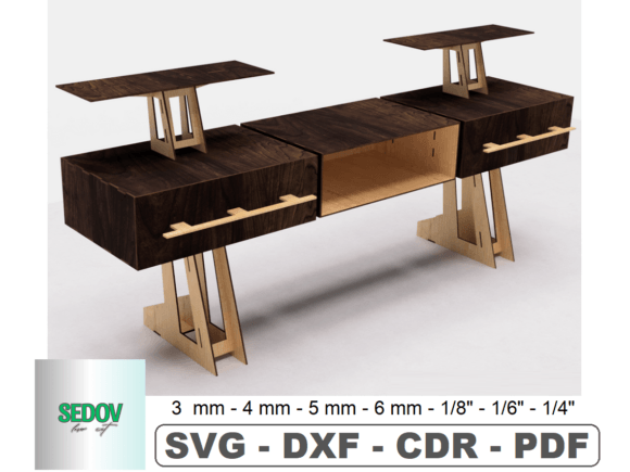 Desk Shelf Laser Cut Files Book Shelf