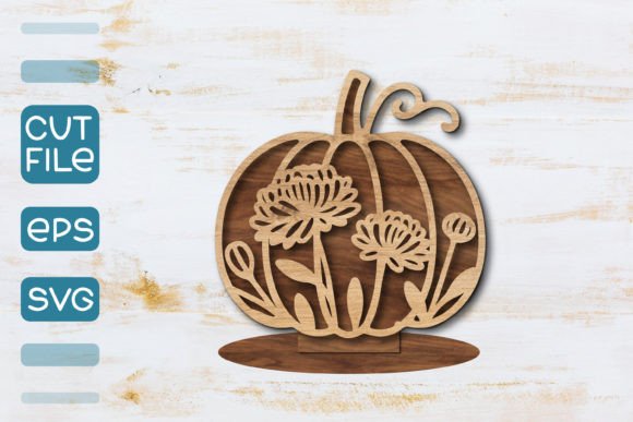 Floral Pumpkin Laser Cut SVG: A Versatile Design for Autumn Crafts