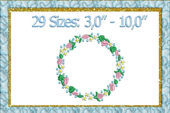 Flower Frame Embroidery: Elevating Everyday Projects with Floral Wreath Designs