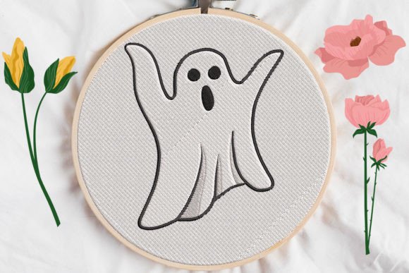 Halloween Ghost Embroidery Designs: Spooky & Whimsical Stitching
