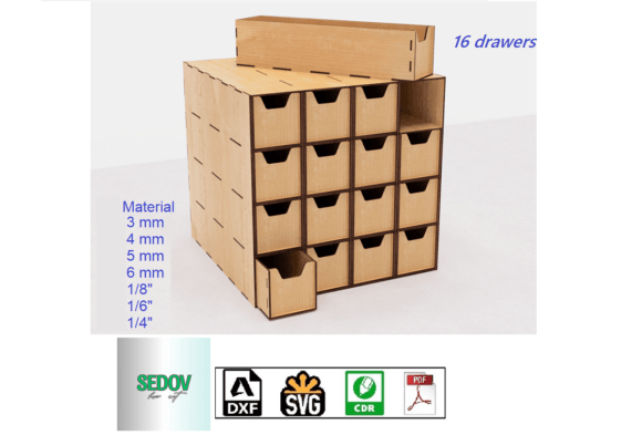 Laser Cut Organizer with 16 Drawers: A Practical Framework for Micro-Storage and Workflow Efficiency