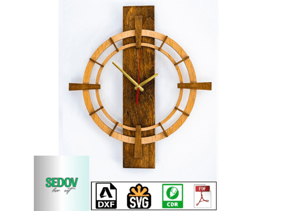 Laser Cut Project Plan Wall Clock