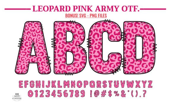 Leopard Pink Army: A Wild Typeface for Bold Branding