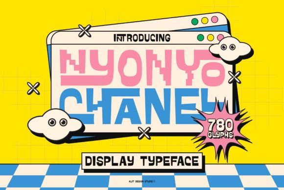 Nyonyo Chanel Typeface: A Groovy Twist for Modern Design