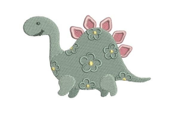 The Renaissance of Whimsy: Why the Floral Dinosaur Embroidery Design is Reshaping Personalized Merchandising