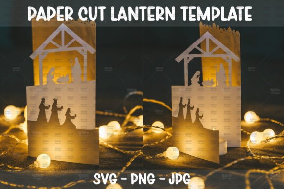 Transform Your Holiday Decor with Christmas Paper Cut Lantern SVG and 3D Scene Designs