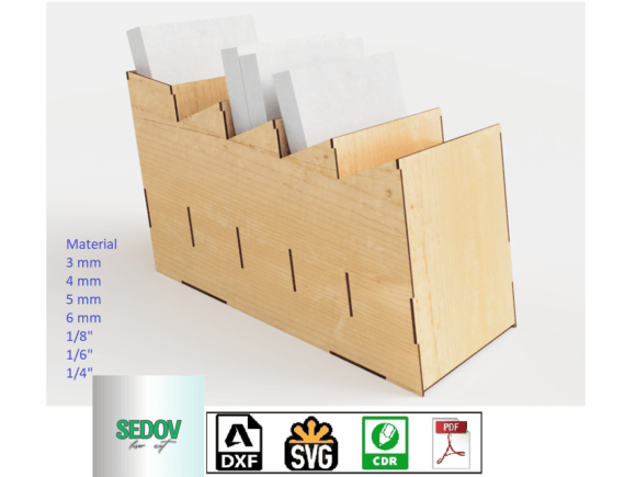 Transform Your Workspace and Retail Display with the Laser Cut Desktop Organizer